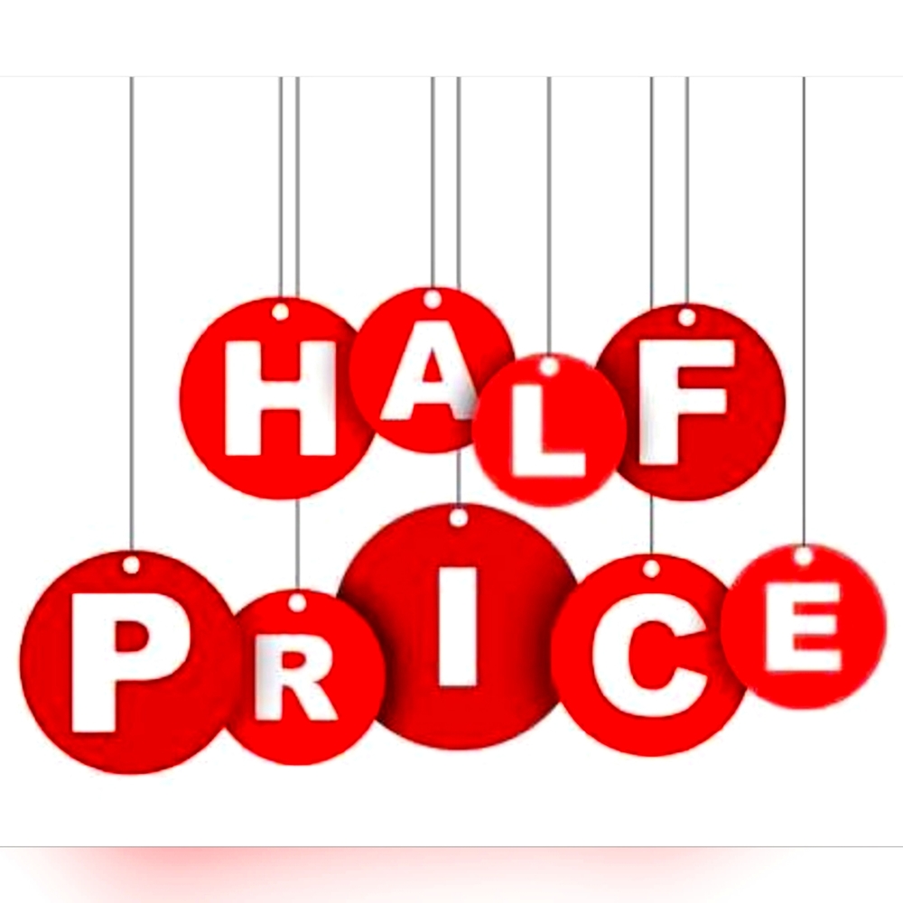 Everything 1/2 price
